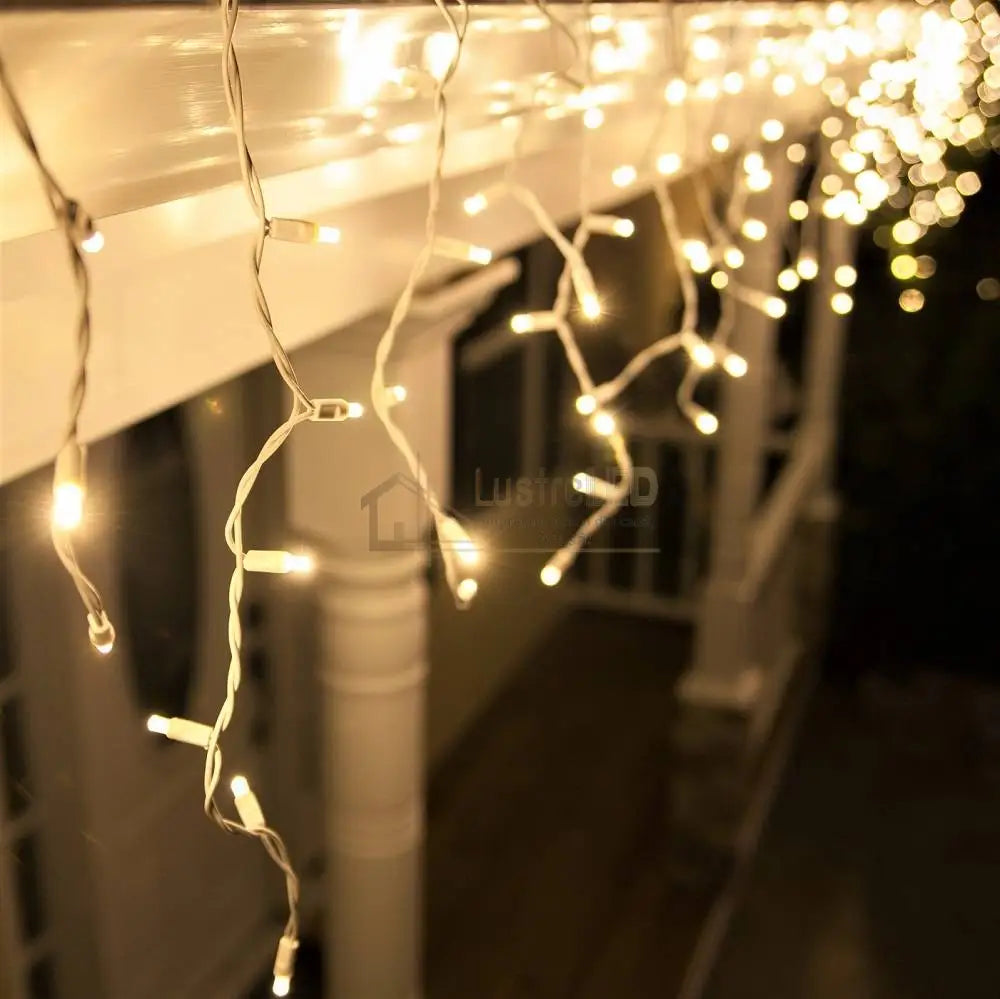 Instalatie Led Perdea Turturi Flash 180 Led-Uri 6X0.6M Fir Alb Diverse Culori Christmas Lighting