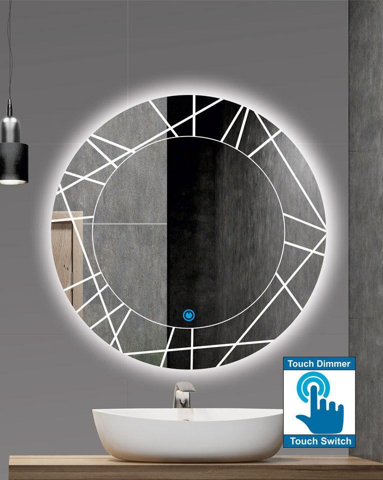 Oglinda LED Linnes 70cm Functie Touch M086