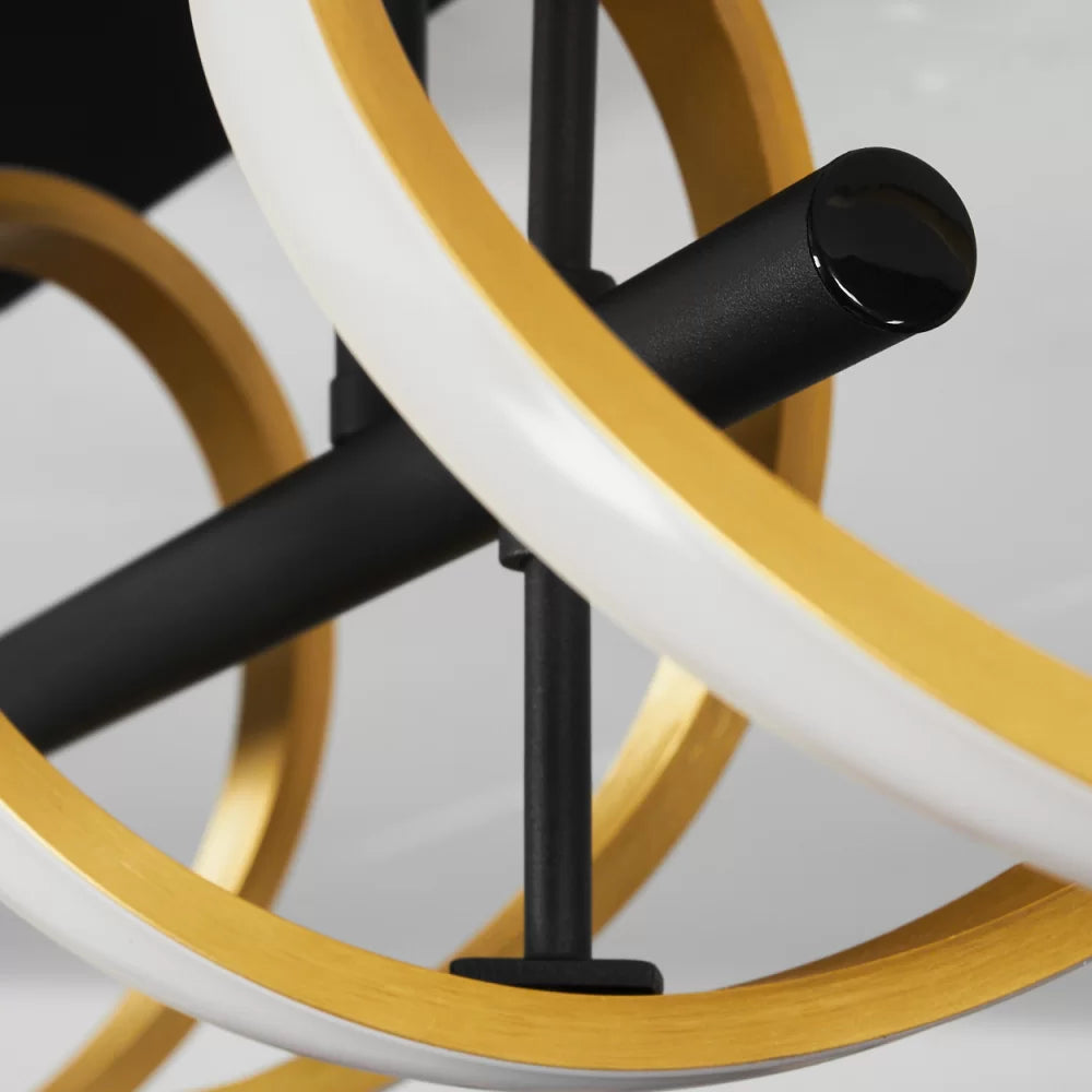 Lustra LED SEQUENCE Gold+Black Echivalent 300W