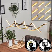 Lustra LED Suspendata SEQUENCE Gold+Black Echivalent 300W