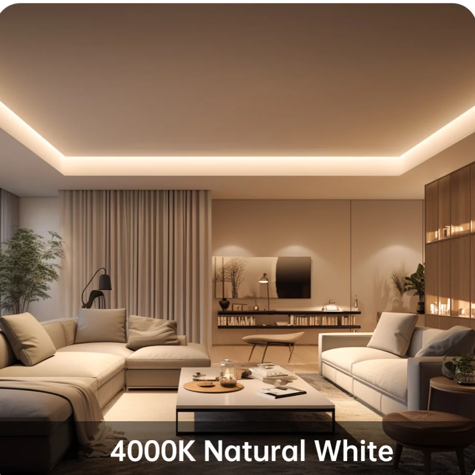 Banda LED 24V CCT COB 10 metri cu 3 Tipuri de Lumina