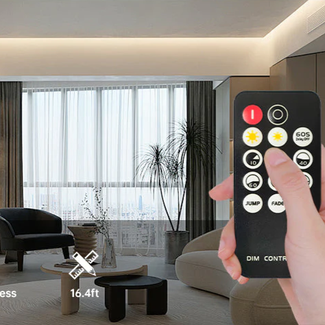 KIT Banda LED COB 24V CCT 5 metri cu 3 Tipuri de Lumina si Telecomanda