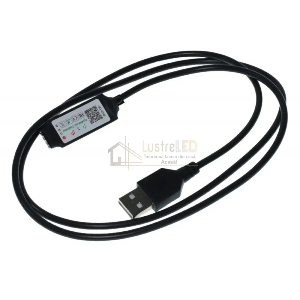 Kit Banda Led Rgb 12V Ip65 Smart 3 Metri Usb Tv Telecomanda Rf Strips