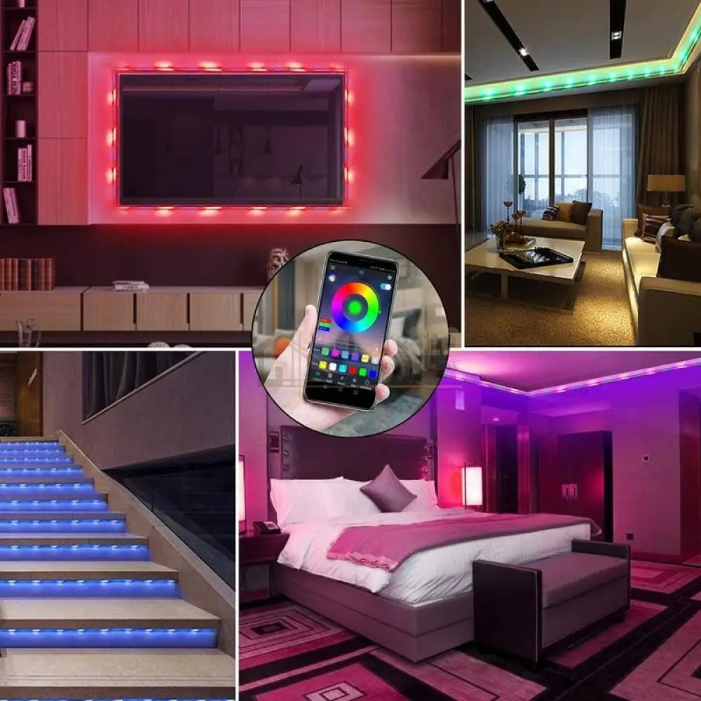 Kit Banda Led Rgb 12V Ip65 Smart 3 Metri Usb Tv Telecomanda Rf Strips