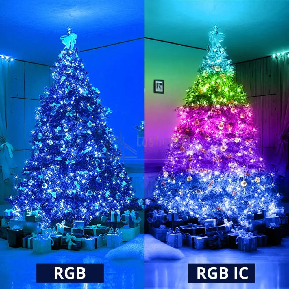 Kit Banda Led Rgb Ic Smart Digital 12V 10M Usb Telecomanda 24 Taste Strips