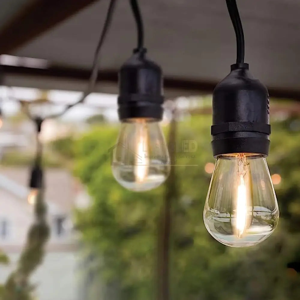 Kit Complet Ghirlanda Solara 10M / 10Xe27 Becuri Incluse Solar Light Rope