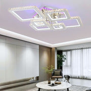 Lustra LED 4+2 DIAMOND RGB Chrome Cristal Echivalent 1000W