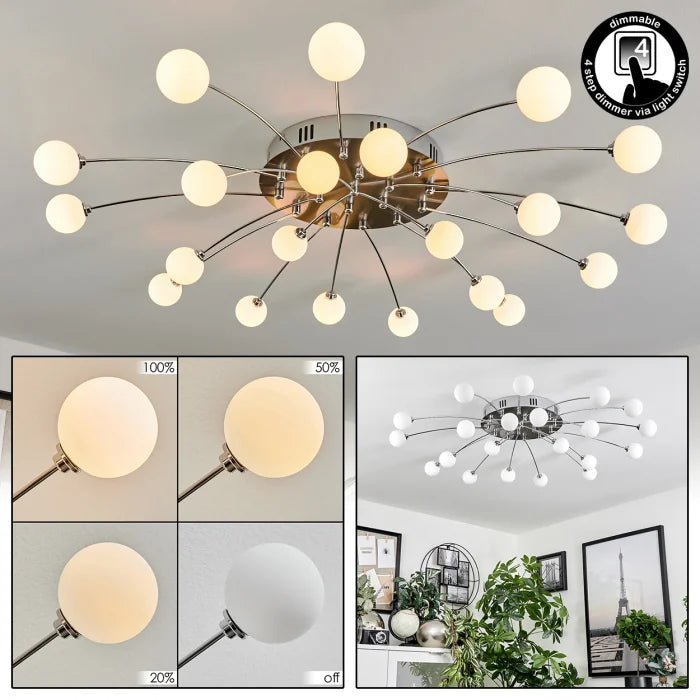 Lustra LED SILVER BULET Echivalent 400W Dimabila