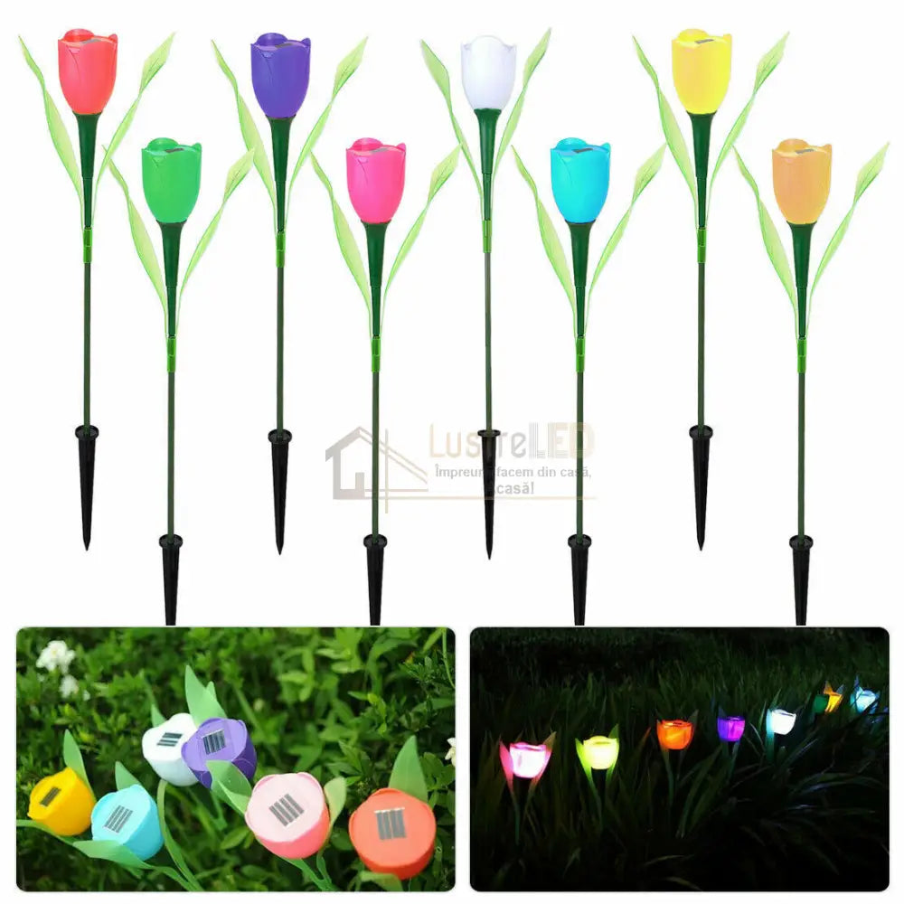 Lalea Led Cu Incarcare Solara - Diverse Culori Solar Lamp
