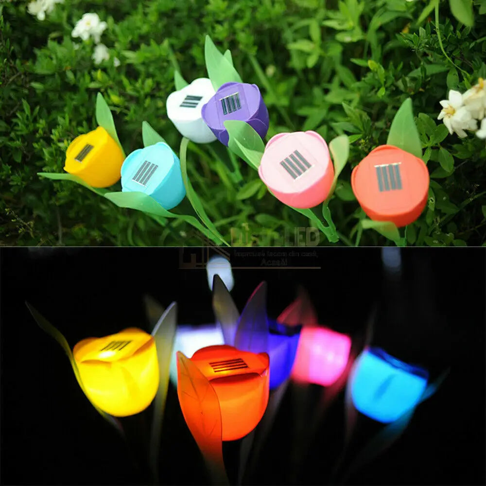 Lalea Led Cu Incarcare Solara - Diverse Culori Solar Lamp