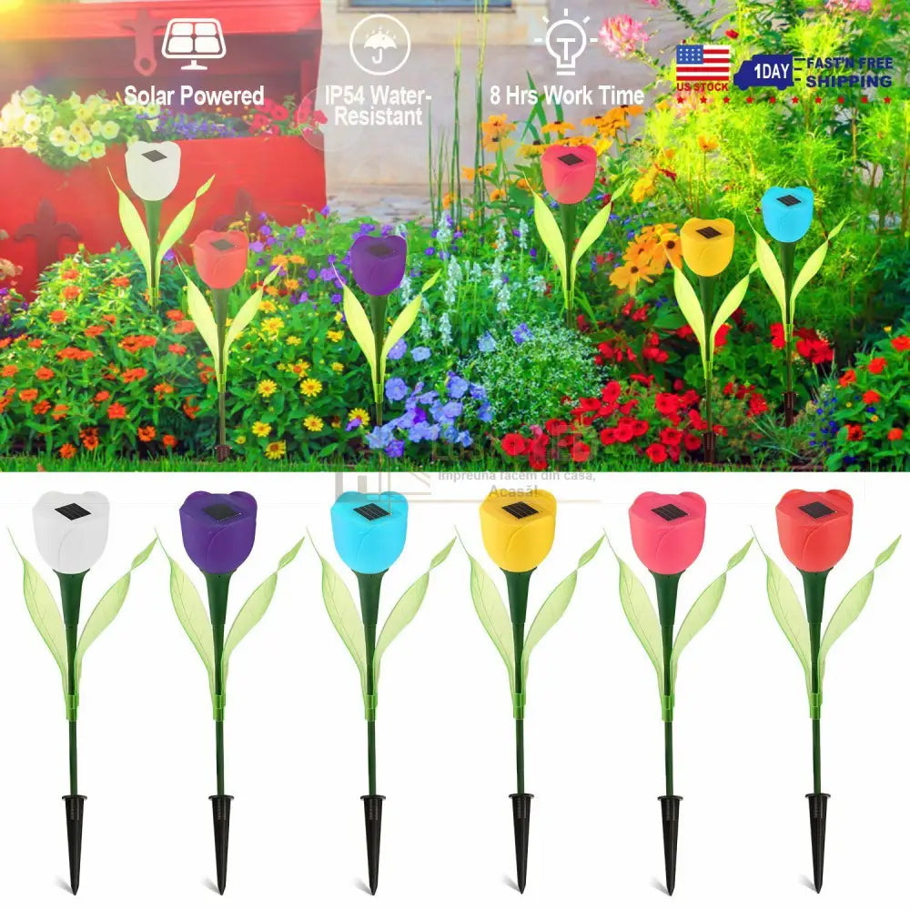 Lalea Led Cu Incarcare Solara - Diverse Culori Solar Lamp