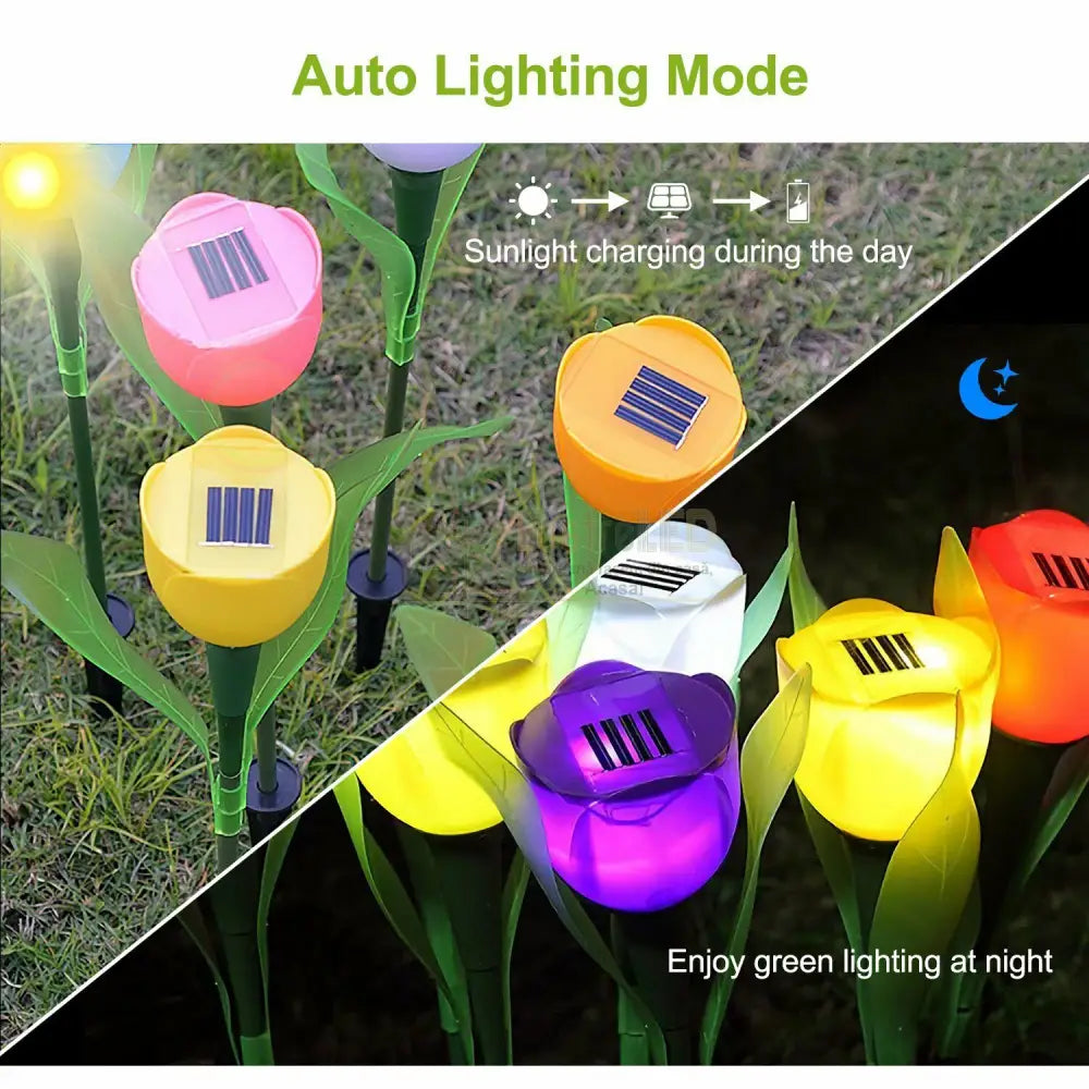 Lalea Led Cu Incarcare Solara - Diverse Culori Solar Lamp