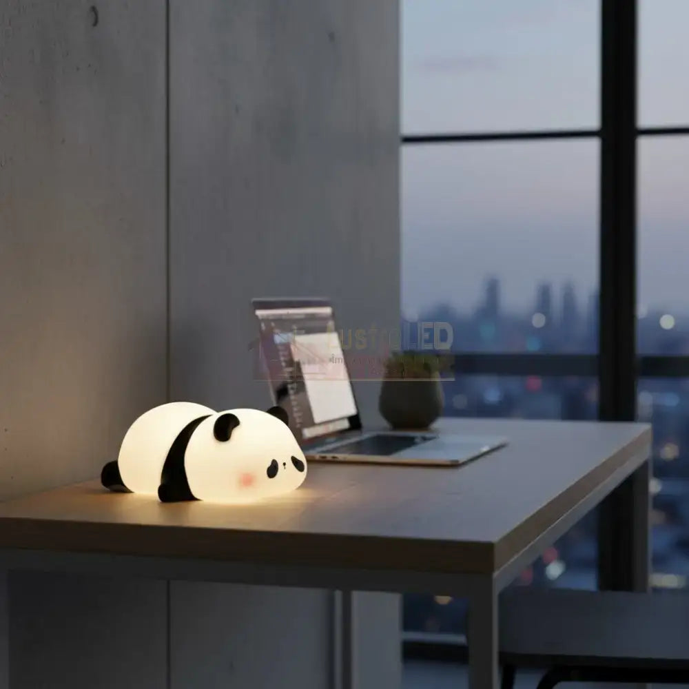 Lampa de Veghe LAZY PANDA Portabila LED RGB