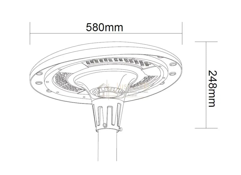 Lampa Led Solara Ufo 2200Lumeni Smart Cu Telecomanda Rgbwcct Solar Lamp