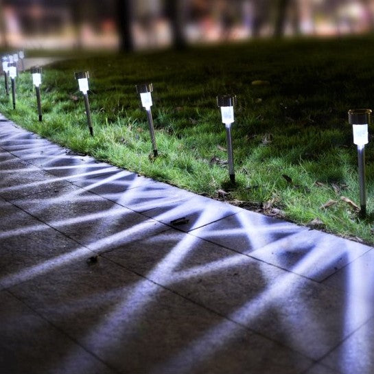 Lampa LED Solara de Gradina Pluton Silver