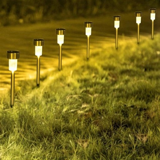 Lampa LED Solara de Gradina Pluton Silver