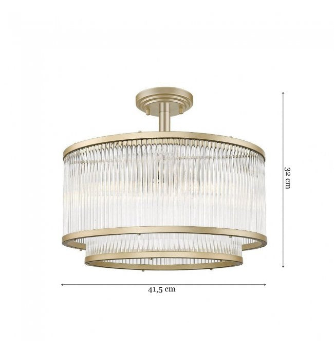 Candelabru Aplicat Cristal Gold SERGIO Premium 5 x E14