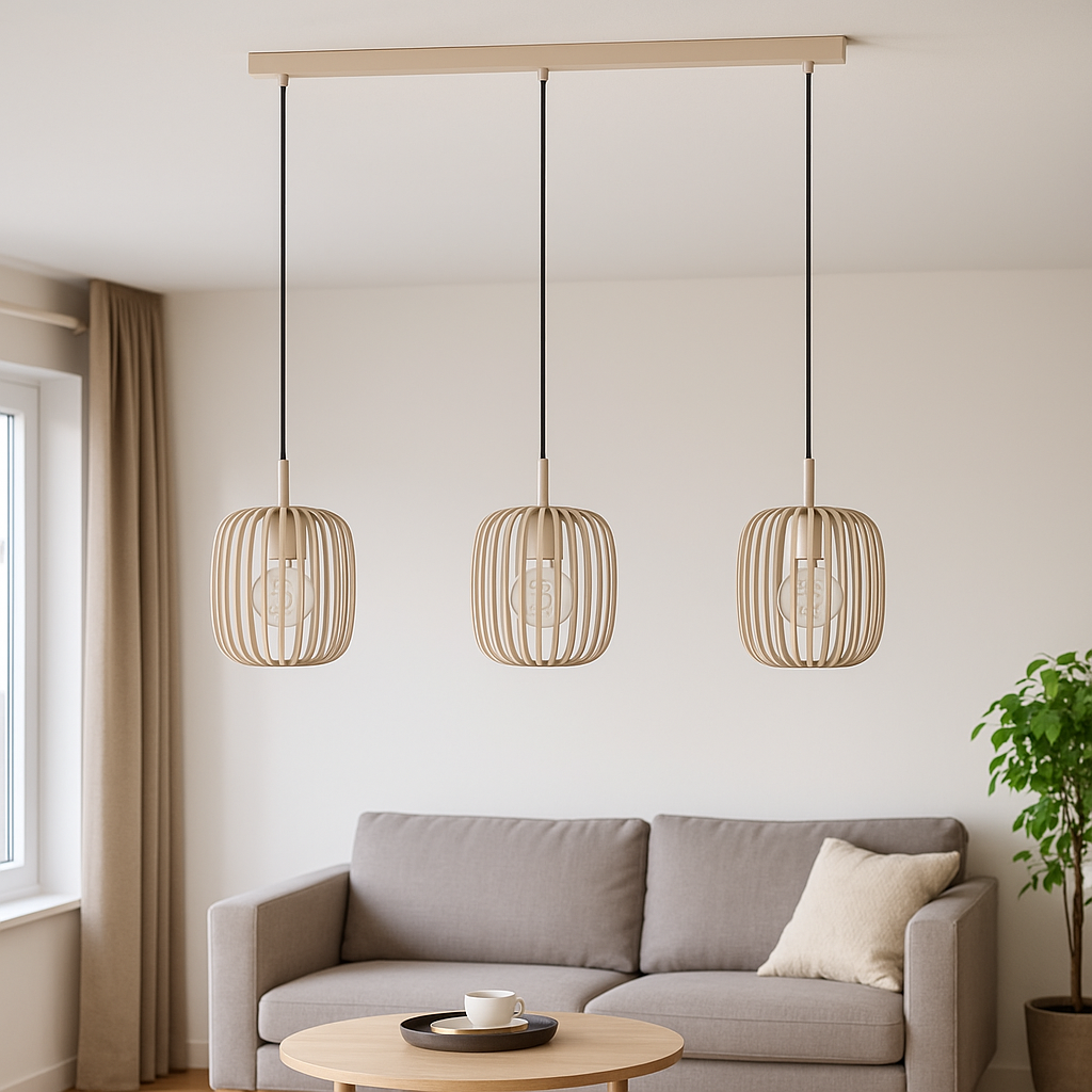 Lustra Suspendata ROMAZZINA 3xE27 Bej