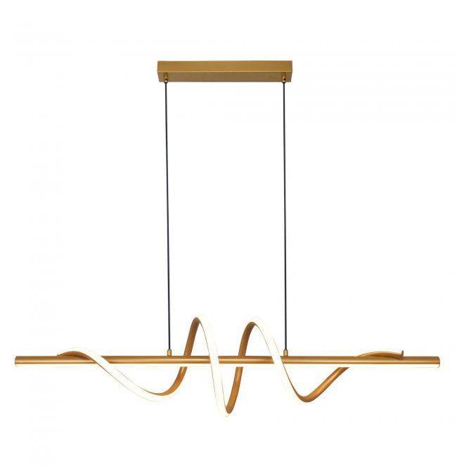 Lustra LED Suspendata VELENNE Gold Echivalent 300W Premium