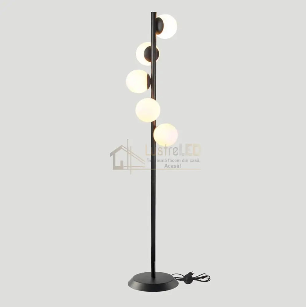 Lampadar Abajur Black 177Cm Ty3052/5 Bk