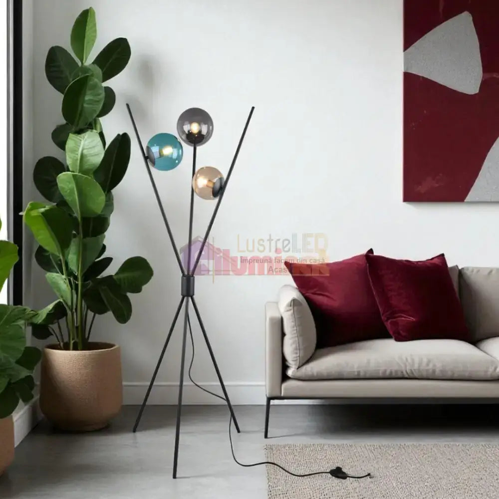 Lampadar Abajur 3x E14 LANCE lustreled.ro