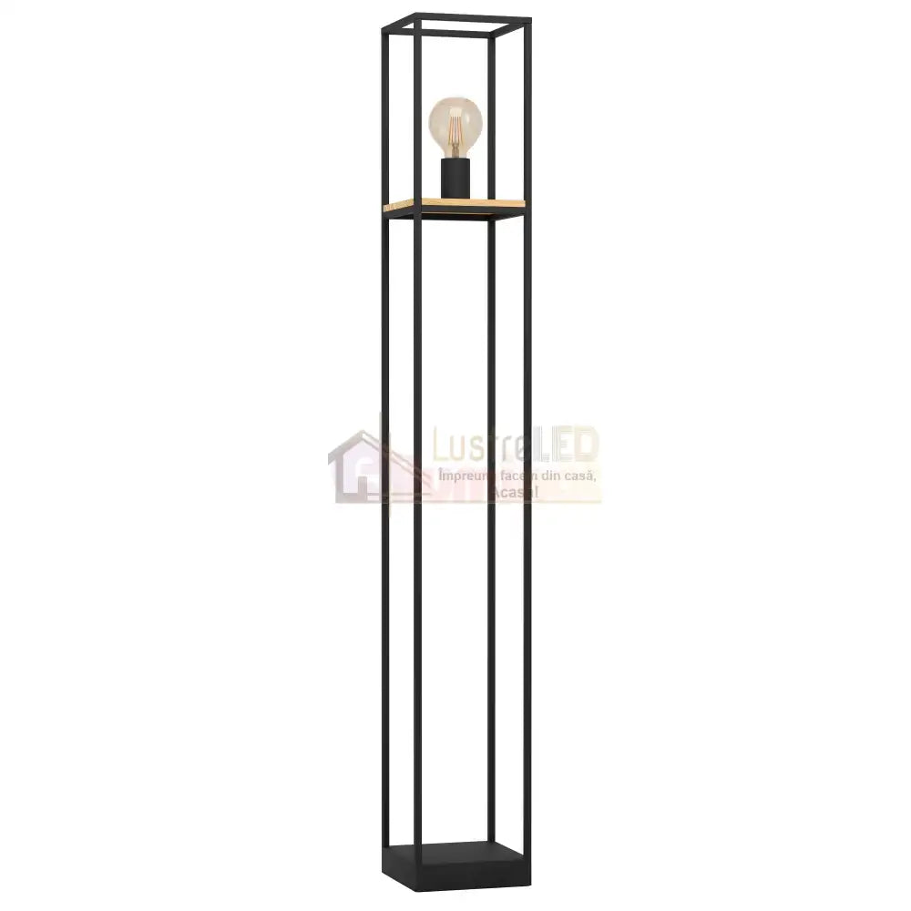 Lampadar LIBERTAD Black & Brown 128.5CM Eglo