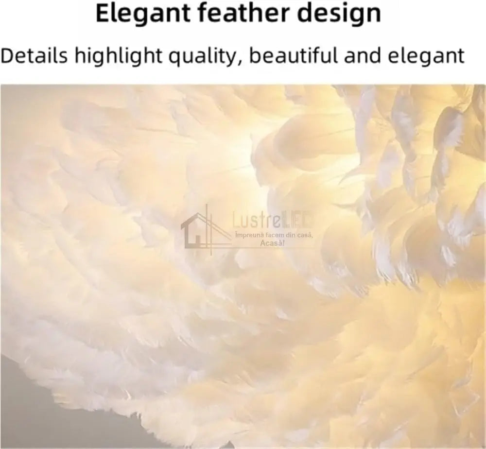 Lampadar Luxury Feather GOLD 160cm lustreled.ro