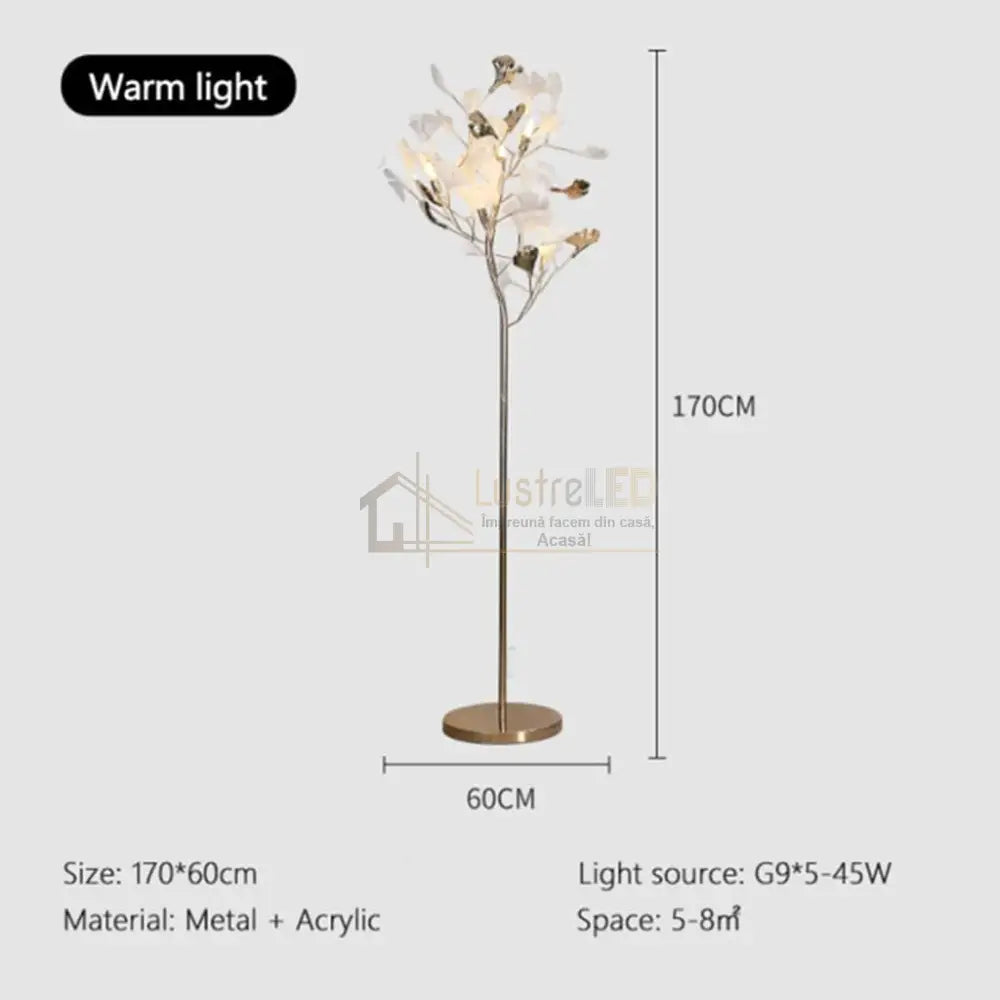 Lampadar LUXURY Golden VALERY 170cm lustreled.ro