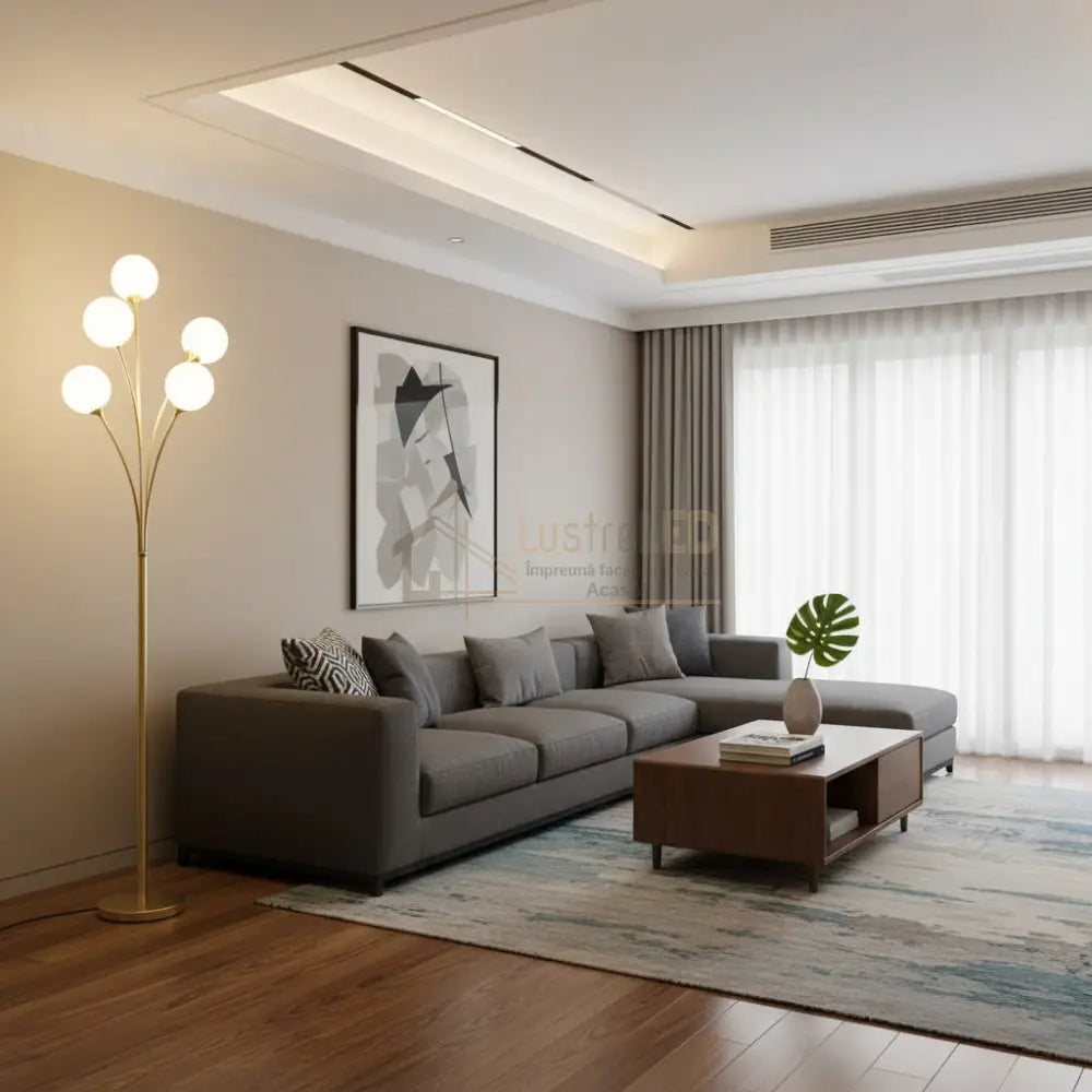 Lampadar MERVA Gold 5xG9 175CM