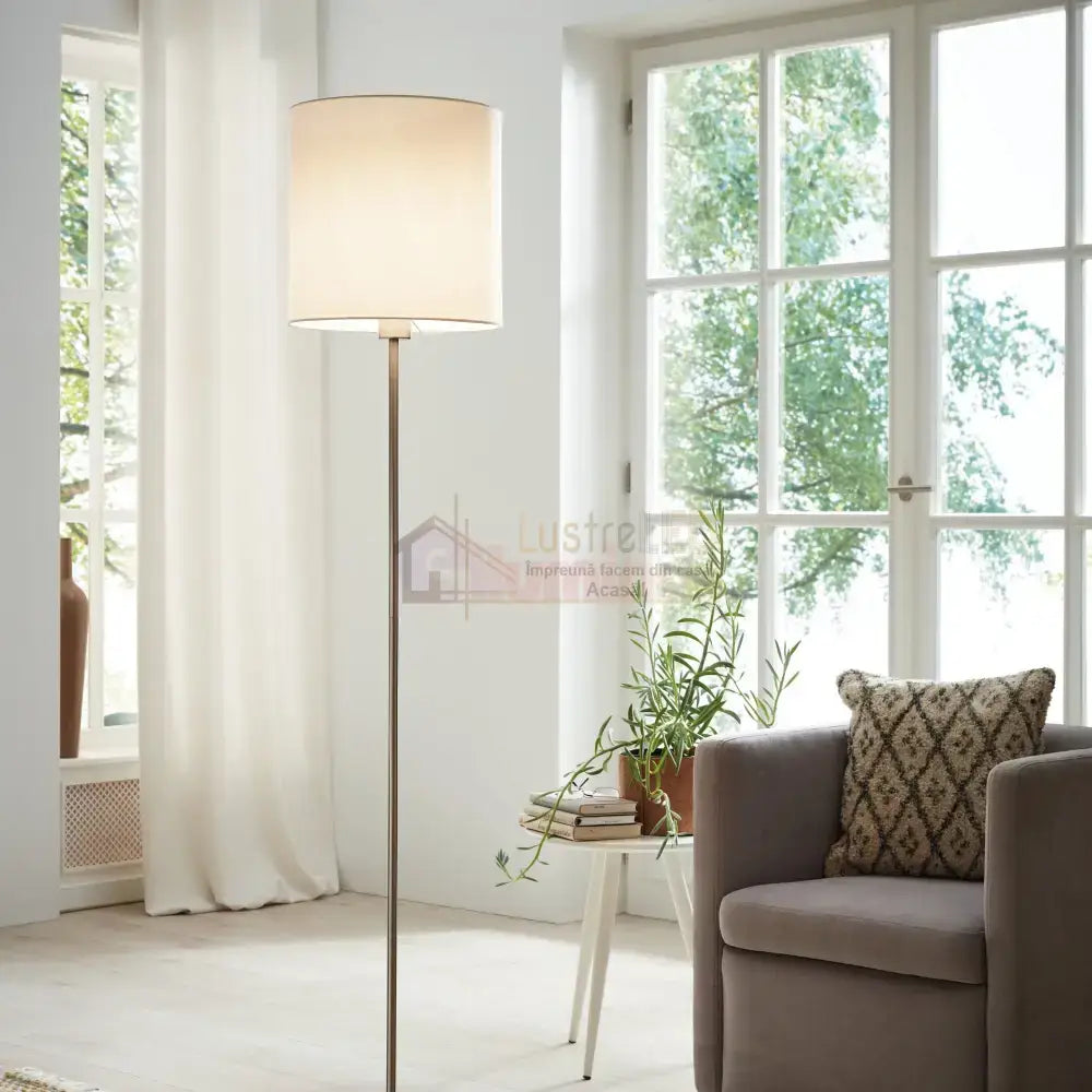 Lampadar PASTERI White & Silver 157.5CM Eglo