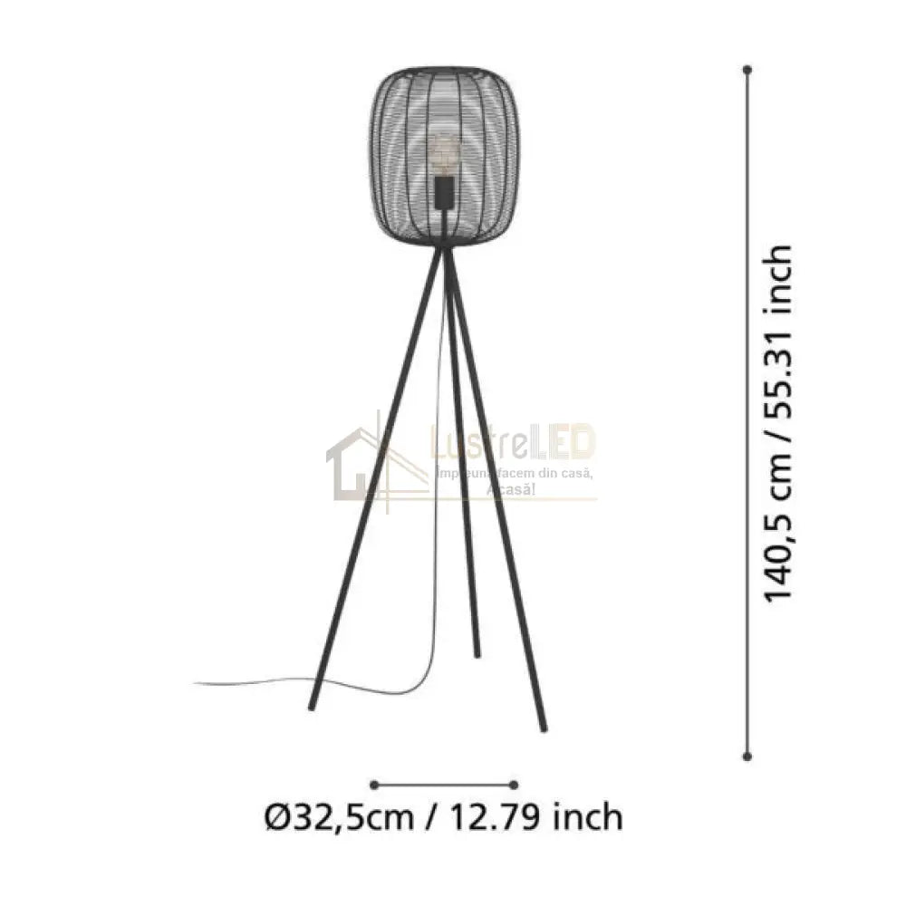 Lampadar RINROE Black 140CM