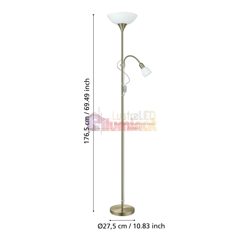 Lampadar UP 2 Gold 176.5CM Eglo