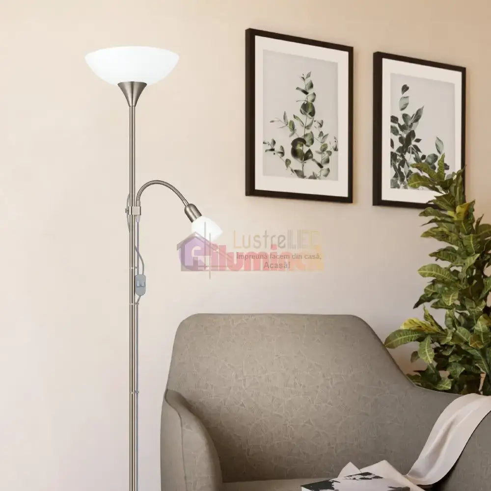 Lampadar UP 2 Silver 176.5CM Eglo