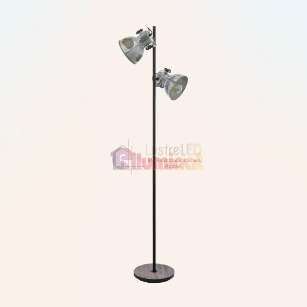 Lampadar Vintage BARNSTAPLE Black & Brown 158CM Eglo