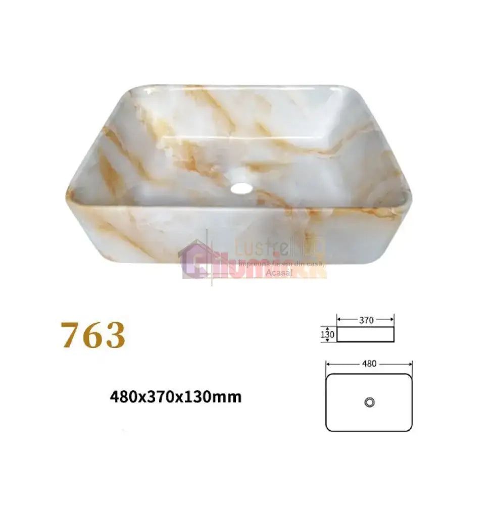 Lavoar Aplicat Luxury Line 48X37Cm G763 Bathroom Sink