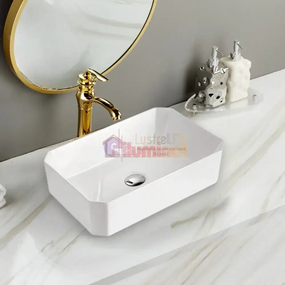 Lavoar Aplicat Modern Line 50X38.5Cm Hy-8027 Bathroom Sink