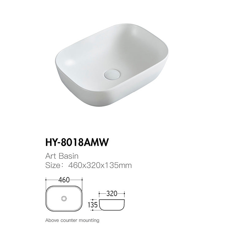 Lavoar Aplicat Modern Line 45x33CM HY-8018AMW