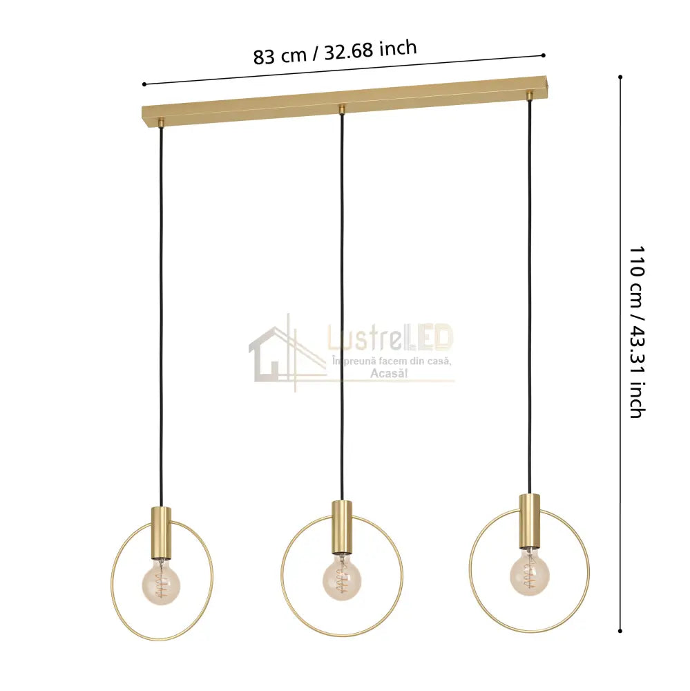 Lustra 3xE27 MANIZALES 98835 lustreled.ro