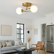 Lustra Abajur 2xE27 Gold Elegance AURIE / ABAJUR Chandeliers