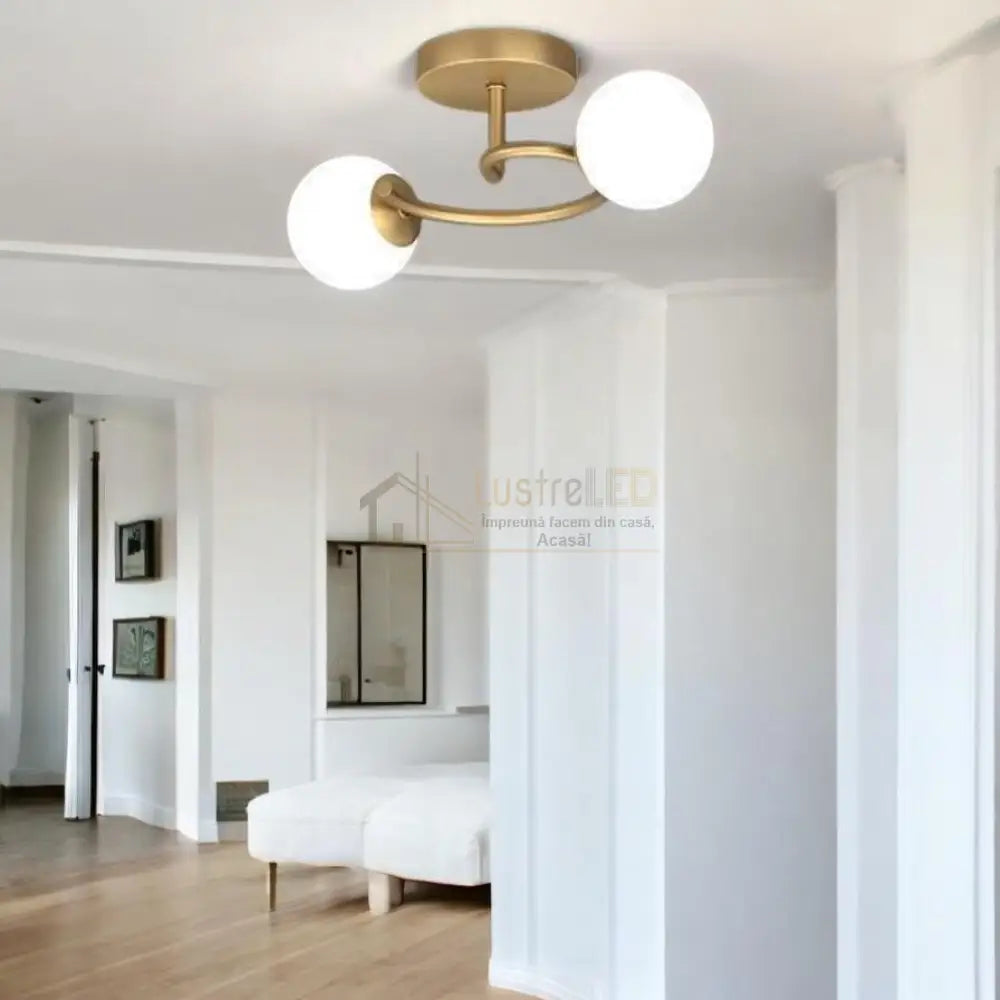 Lustra Abajur 2xE27 Gold Elegance ABAJUR / AURIE Chandeliers