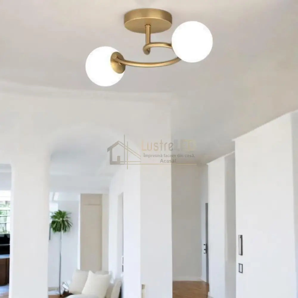 Lustra Abajur 2xE27 Gold Elegance ABAJUR / AURIE Chandeliers