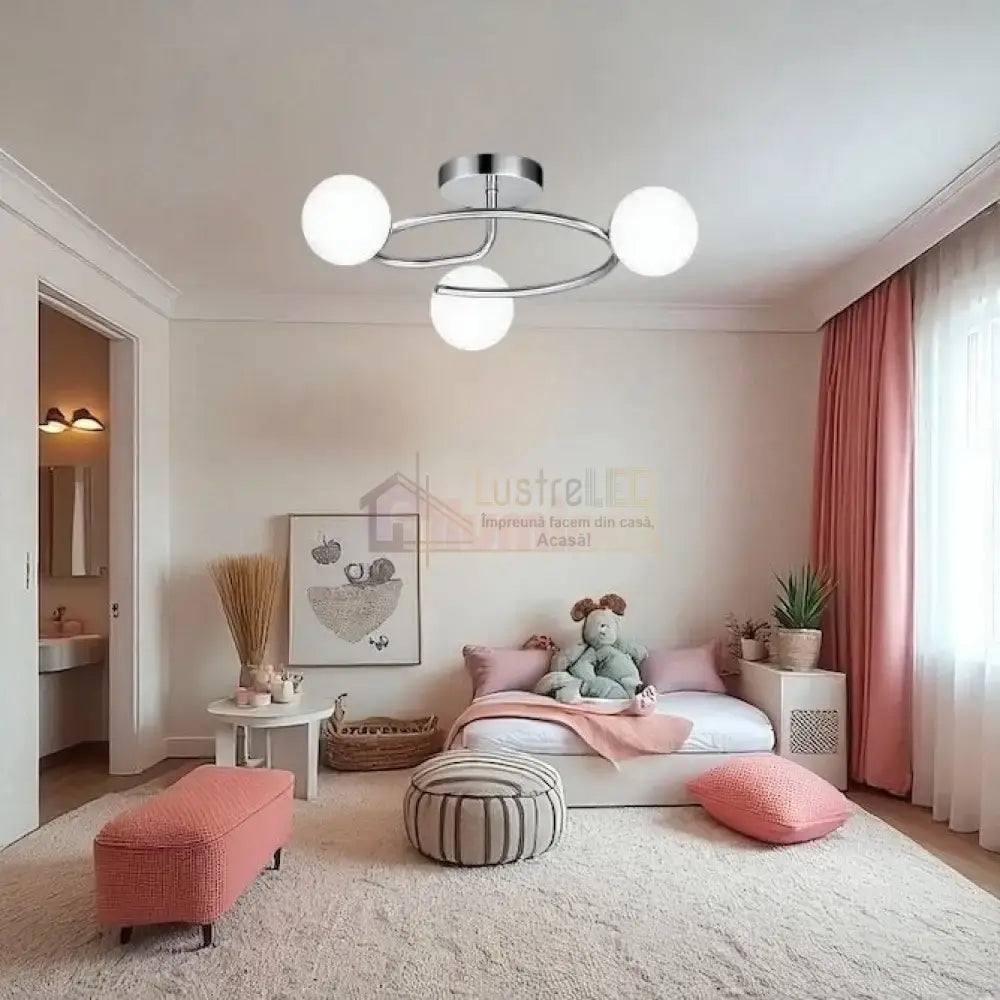 Lustra Abajur 3xE27 Chrome Elegance CHROME / ABAJUR Chandeliers