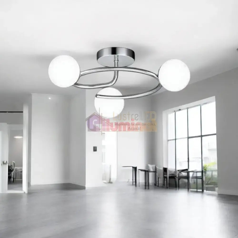 Lustra Abajur 3xE27 Chrome Elegance CHROME / ABAJUR Chandeliers