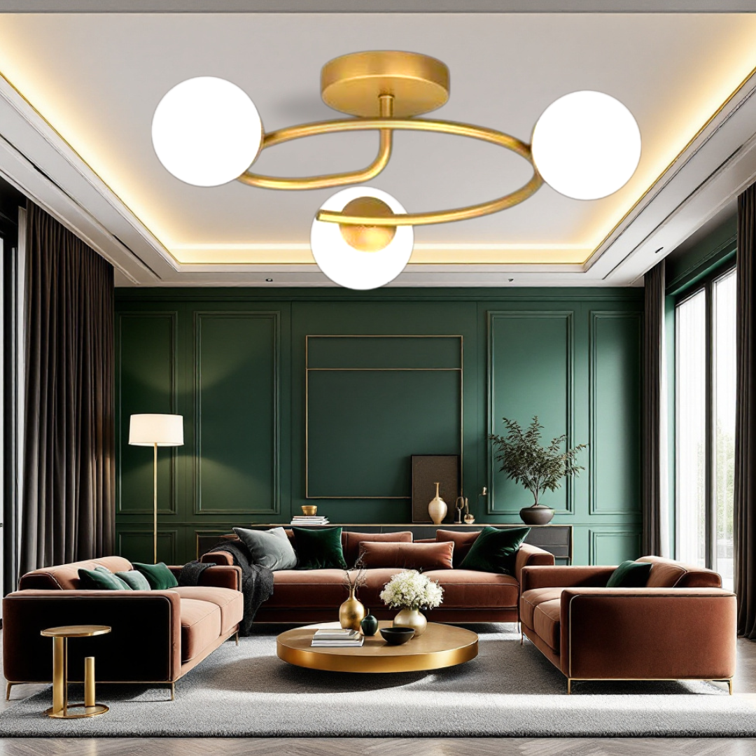  Lustra Abajur 3xE27 Gold Elegance