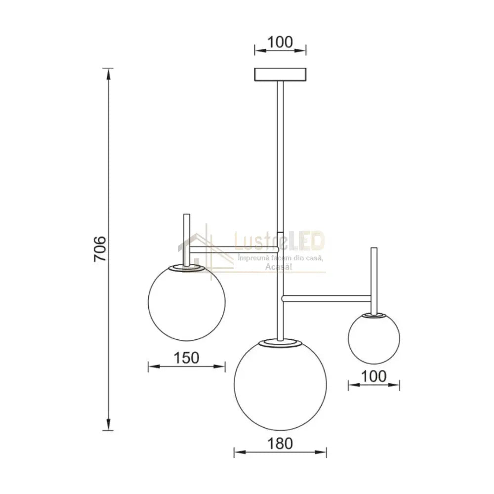 Lustra Abajur 6xG9 Gold (Copy) lustreled.ro