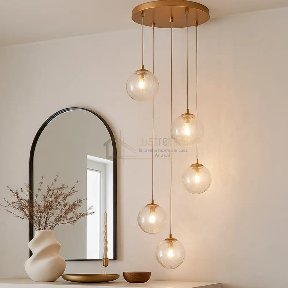 Lustra Abajur 3xG9 Gold (Copy) lustreled.ro