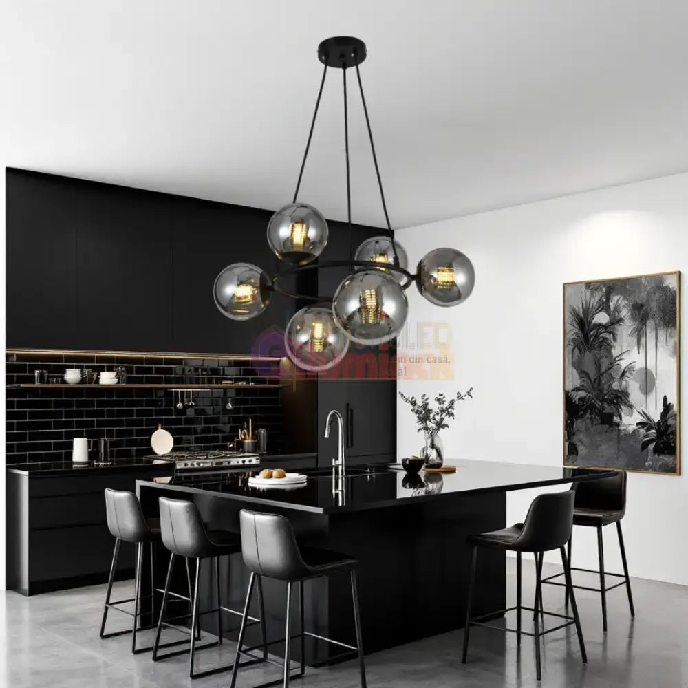 Lustra Abajur 6xE27 NovaLight - VP2413-6 lustreled.ro