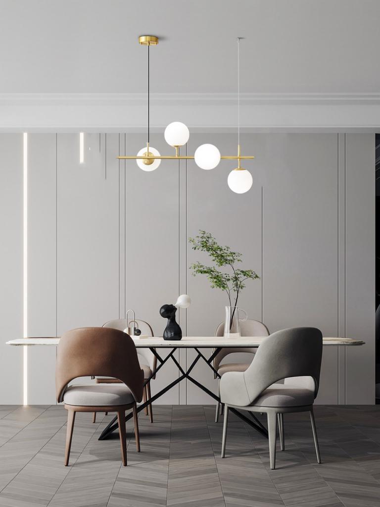 Lustra Abajur MAT GOLD Liniara 4XE27