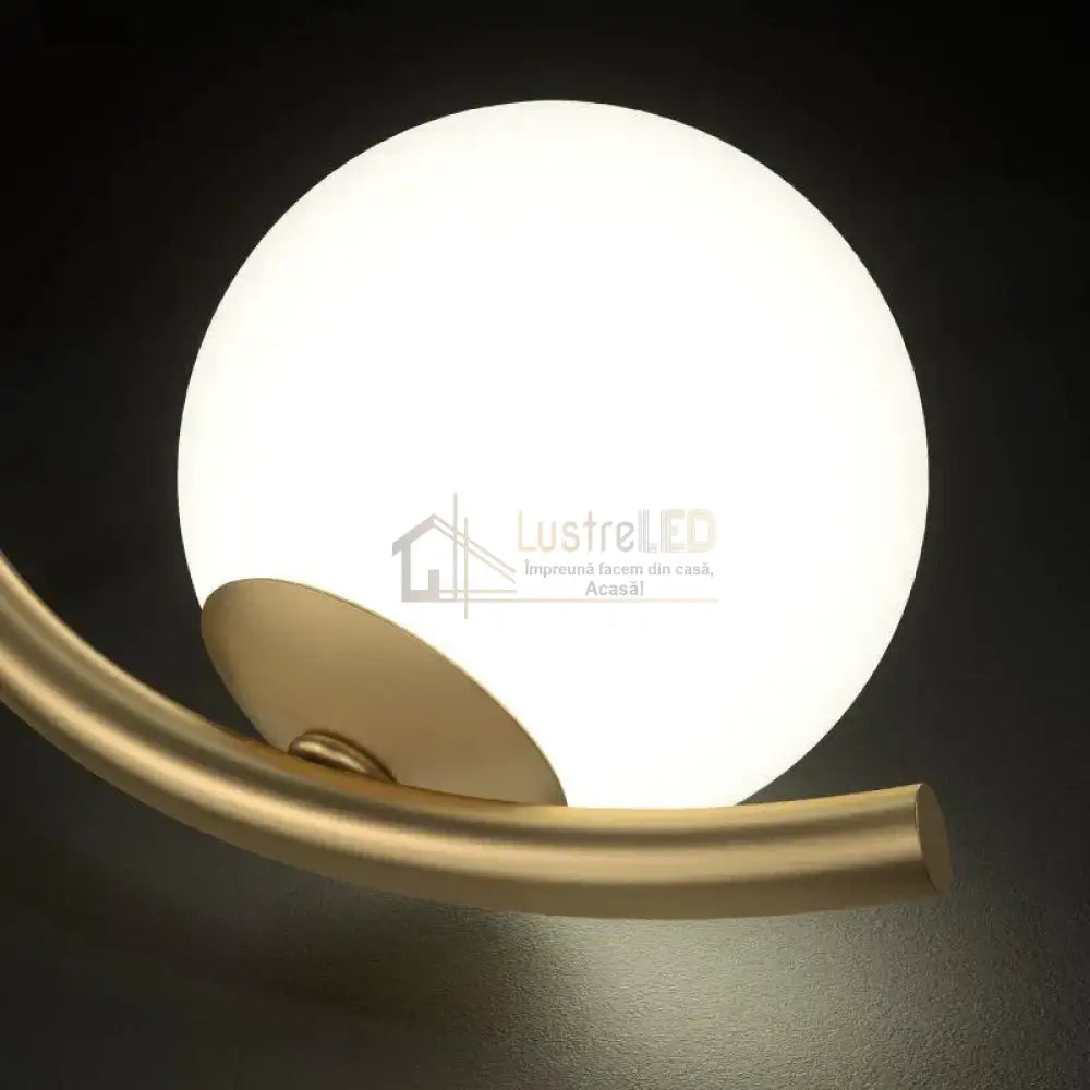  Lustra Abajur 8xE27 Gold Elegance lustreled.ro