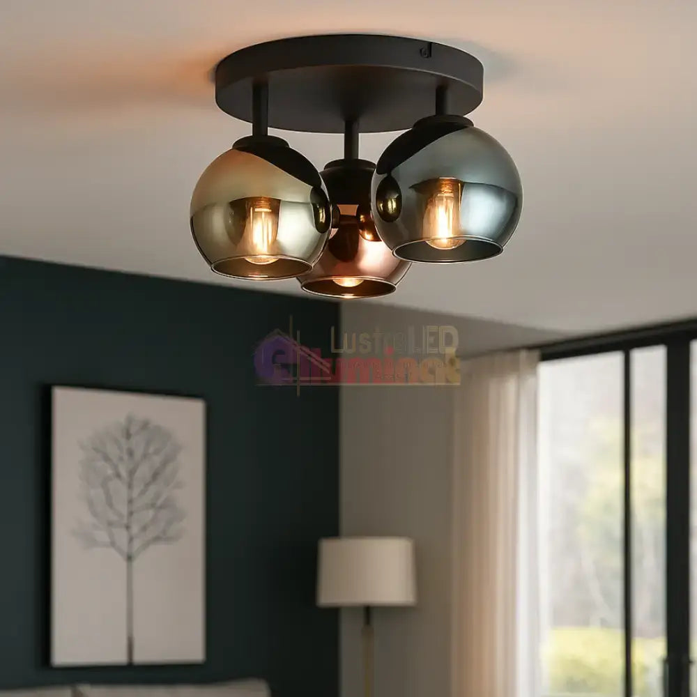Lustra Abajur 3x E14 SHELDON lustreled.ro